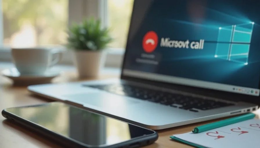 Recognizing the remote-access request in a fake Microsoft support call Incoming fake support call and remote-access download prompt